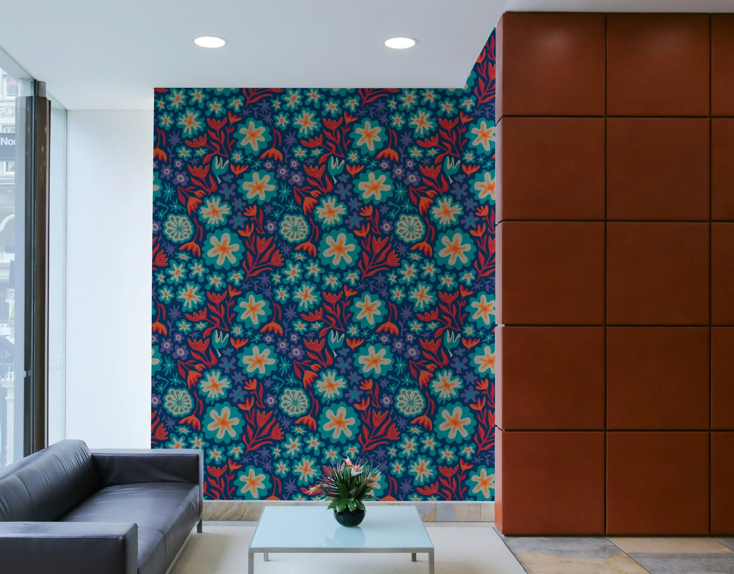 Dynamic and striking color palette for home decor.

