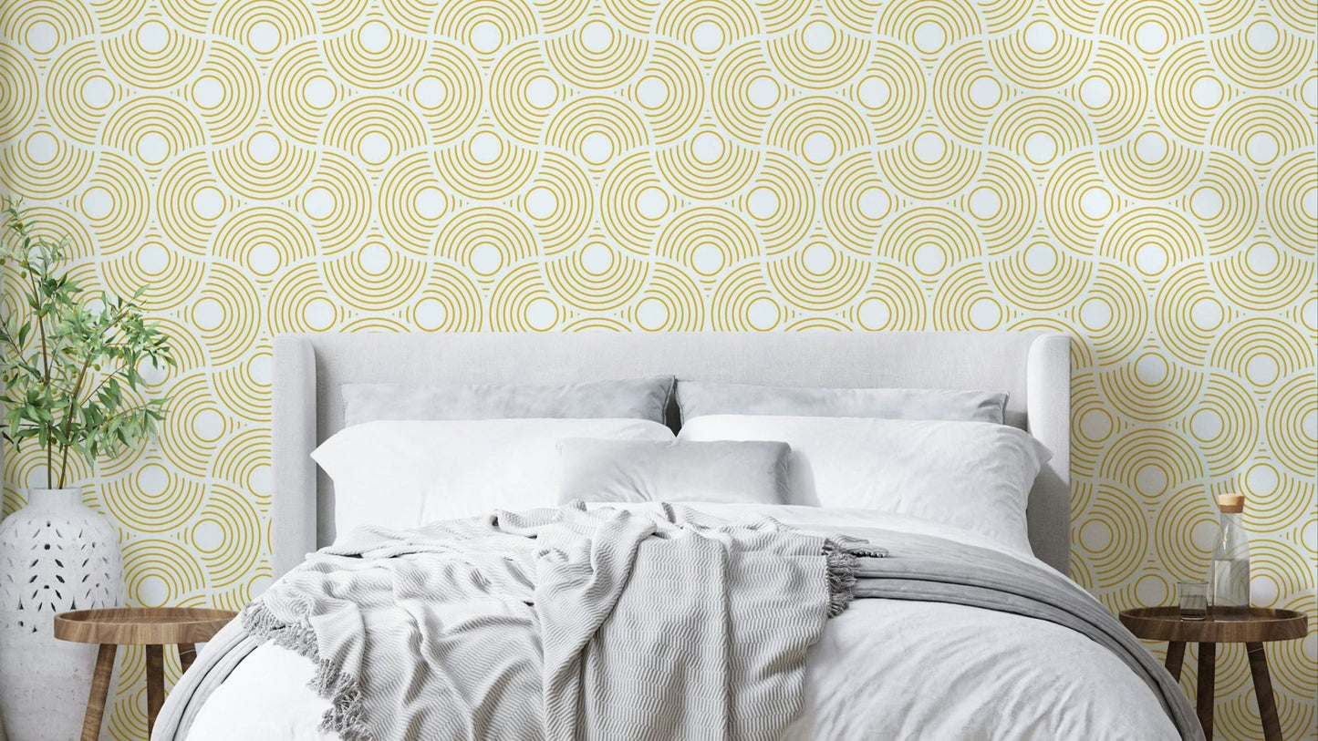 The scalloped shapes are a central focus of the image.


