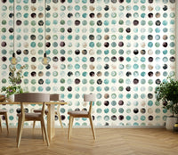Aqua dot wallpaper in a soft, even layout.

