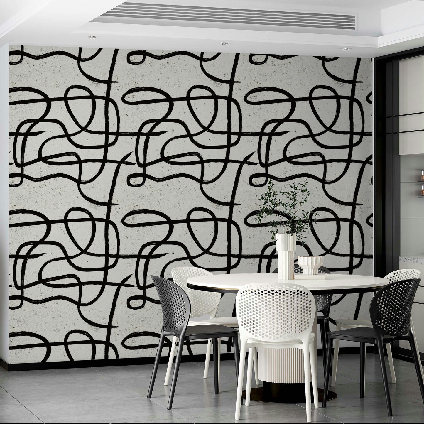 Minimal wallpaper featuring marker-style strokes in neutral shades.

