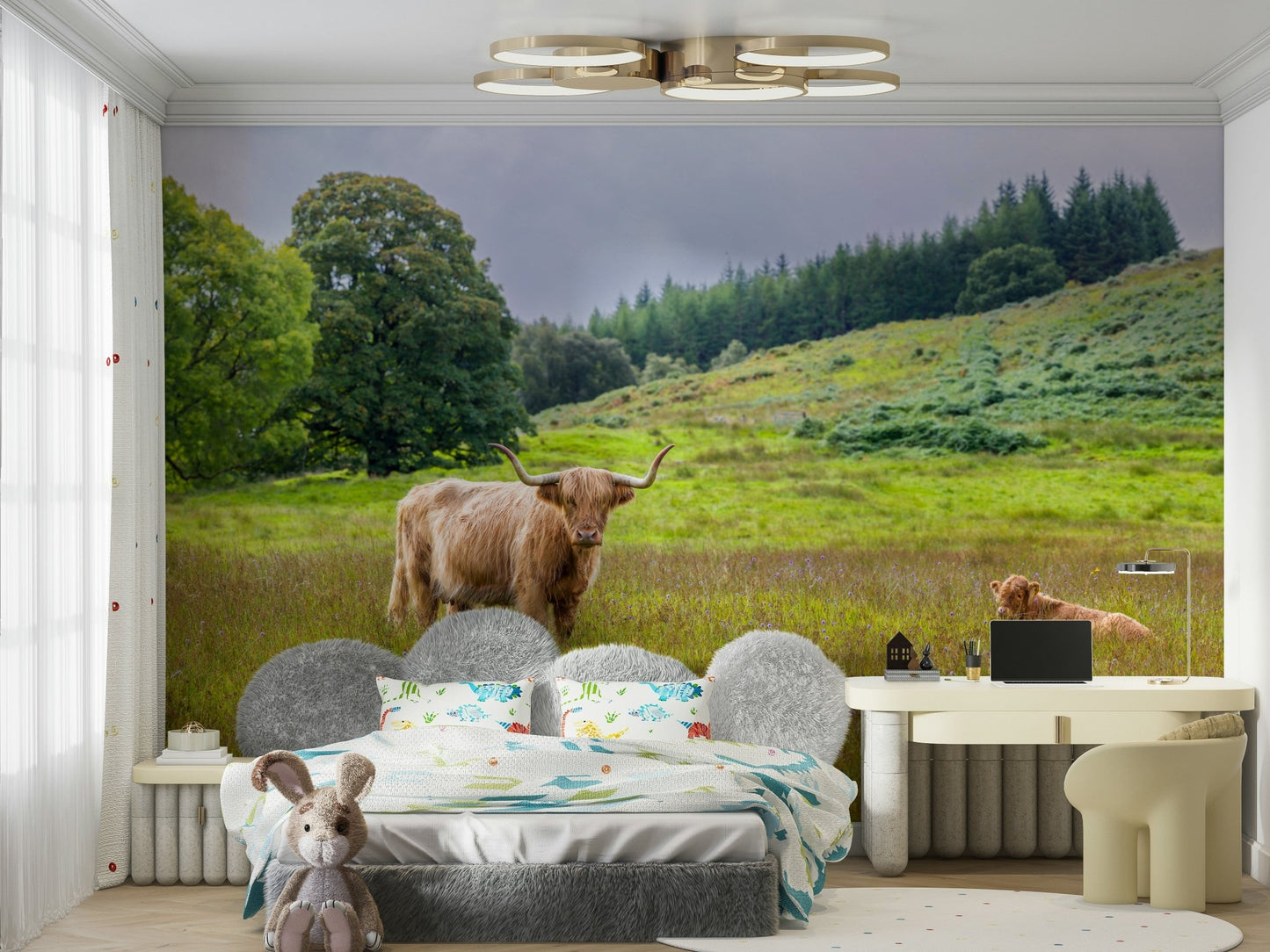 Rolling hills mural wallpaper

