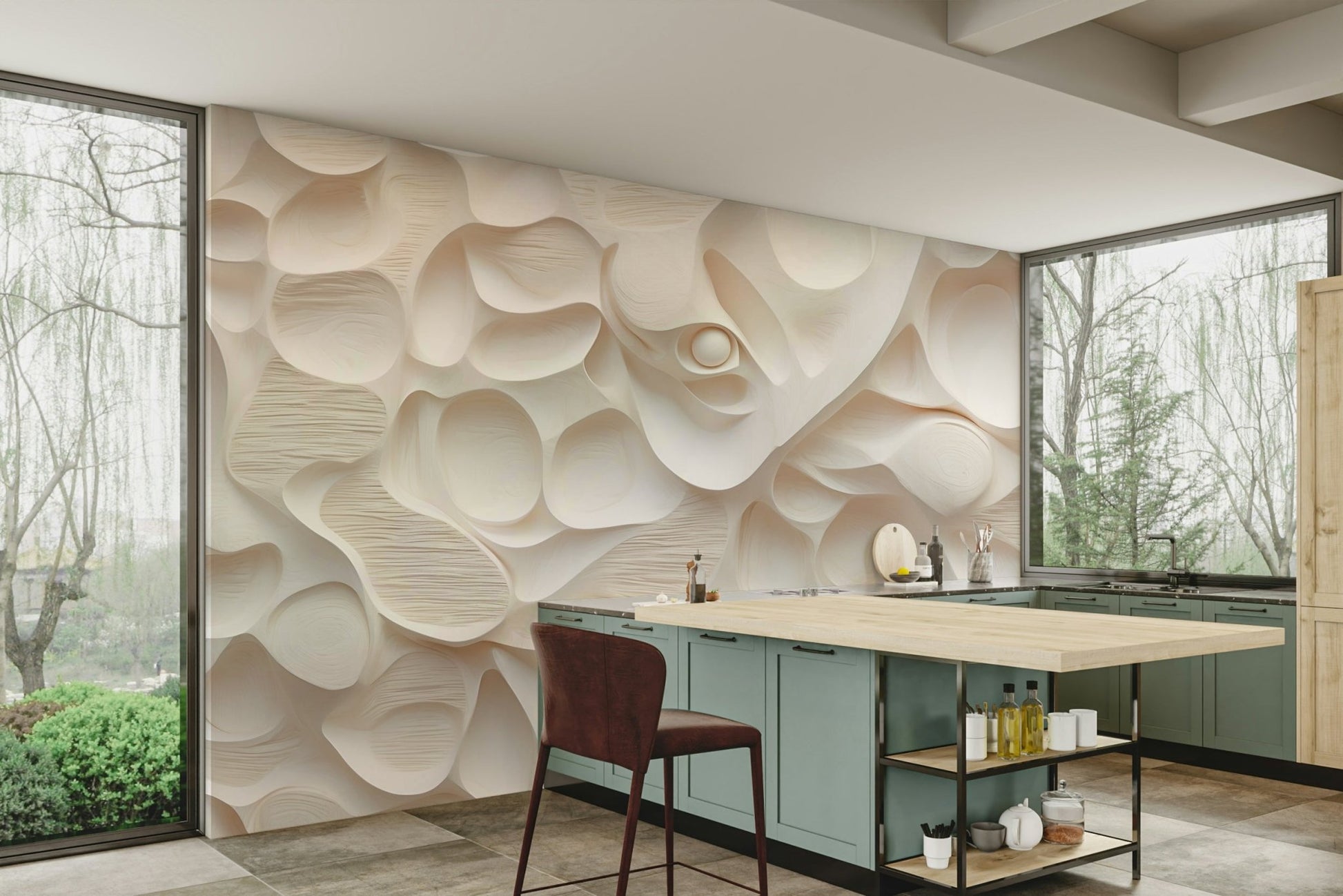 The colors are soft, muted tones.

