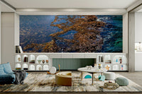 A beautiful Sdot Yam beach wallpaper mural with calm water.

