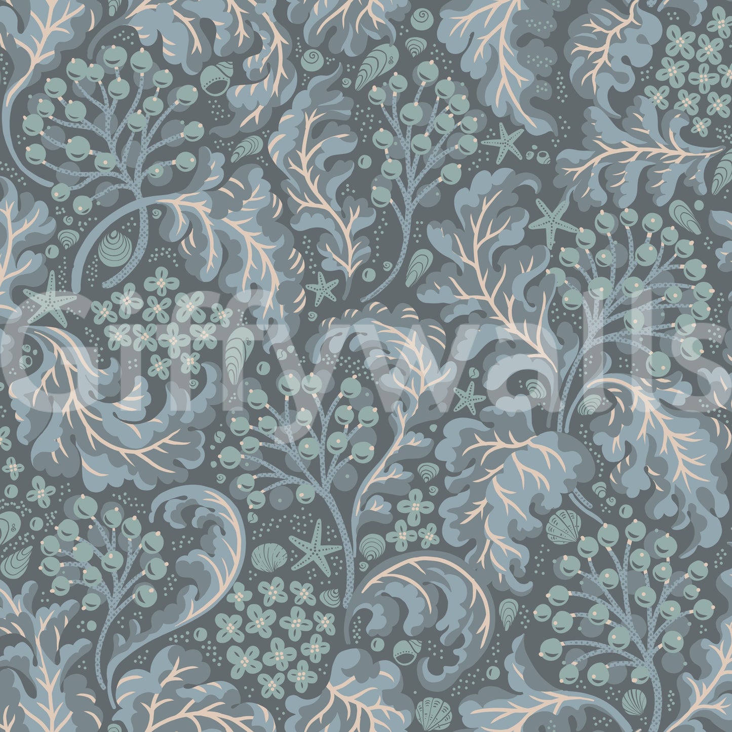 Sea Kale - Deep Blues Wallpaper⁠
