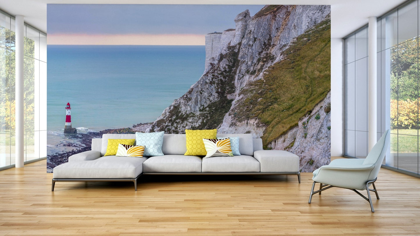 The colors are soft and gentle, with many shades of blue, gray, and brown.

