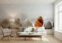 Beach Harmony Wallpaper Mural – Soft and soothing mural inspired by seashells and coastal serenity.