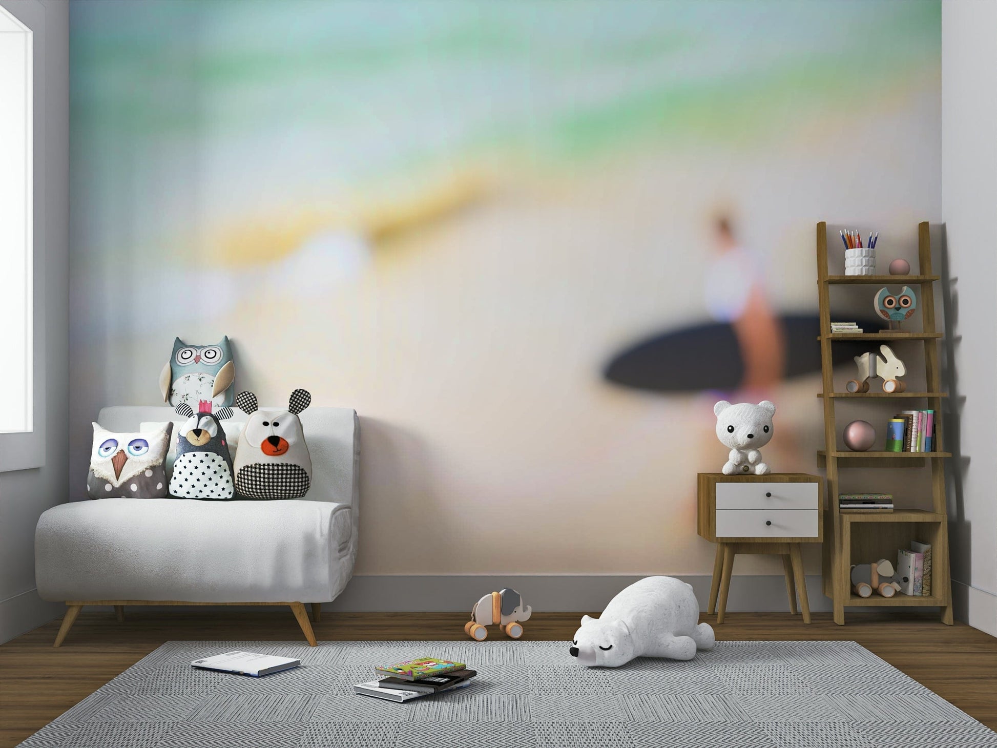 A detail shot of the sea foam and rock textures.

