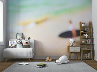 A detail shot of the sea foam and rock textures.

