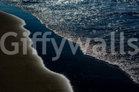 A high-quality serene beach wall mural for walls.


