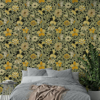 Delicate butterfly wall mural in pastel tones

