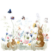 Secret Garden Rabbits wallpaper for kids

