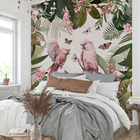 Calm floral wallpaper for living rooms

