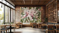 Floral and foliage wallpaper for walls

