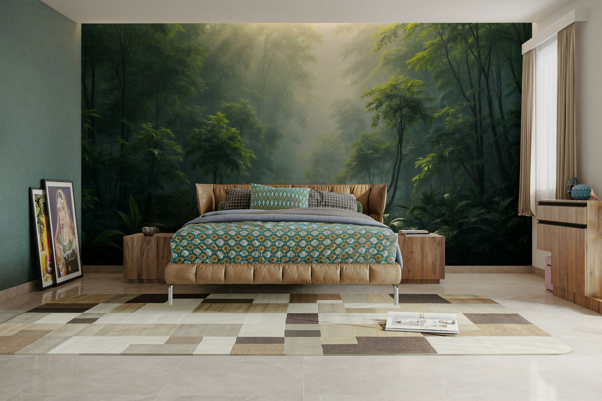 Secret jungle theme wall design


