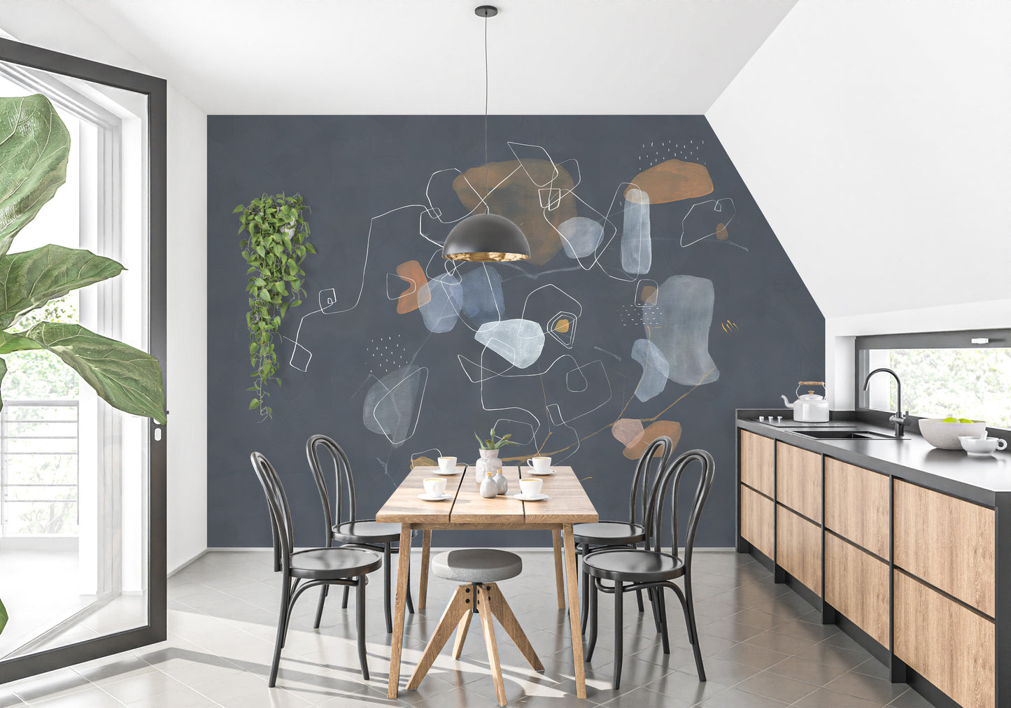 Cosmic Rhythm Wallpaper Mural - Giffywalls