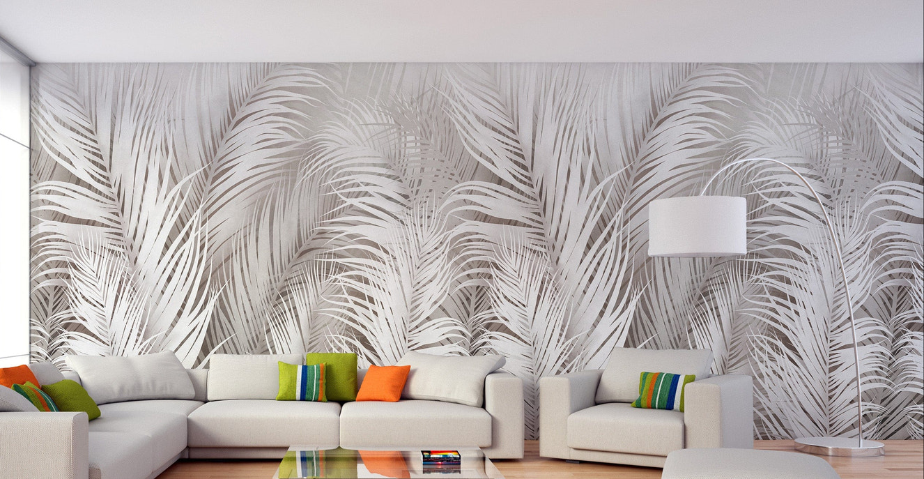 Seraphic Feather Array Wall Mural - Giffywalls