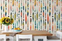 Colorful Brushstroke Symphony Wall Mural
