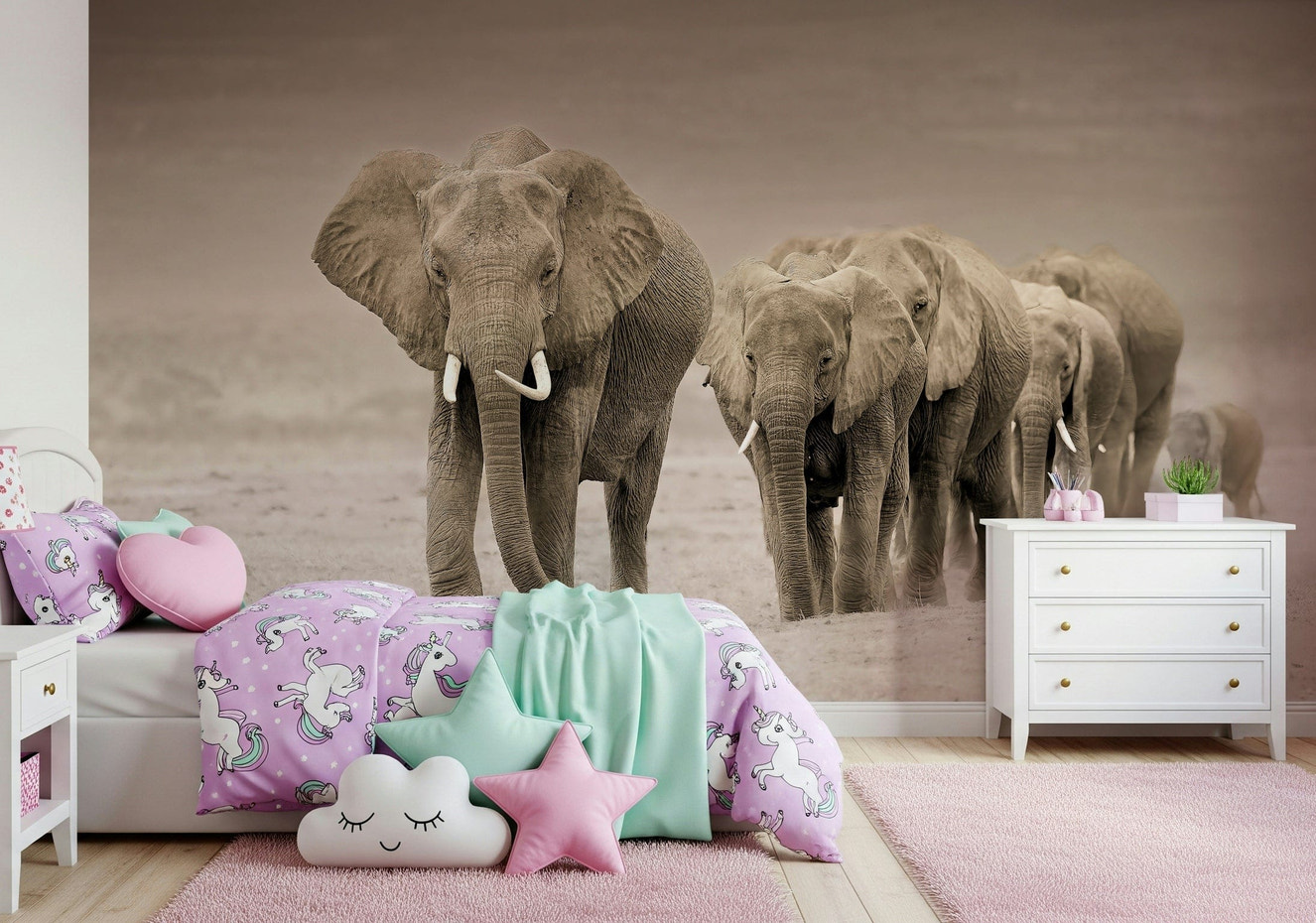 Elephant Journey Wall Mural -2526083