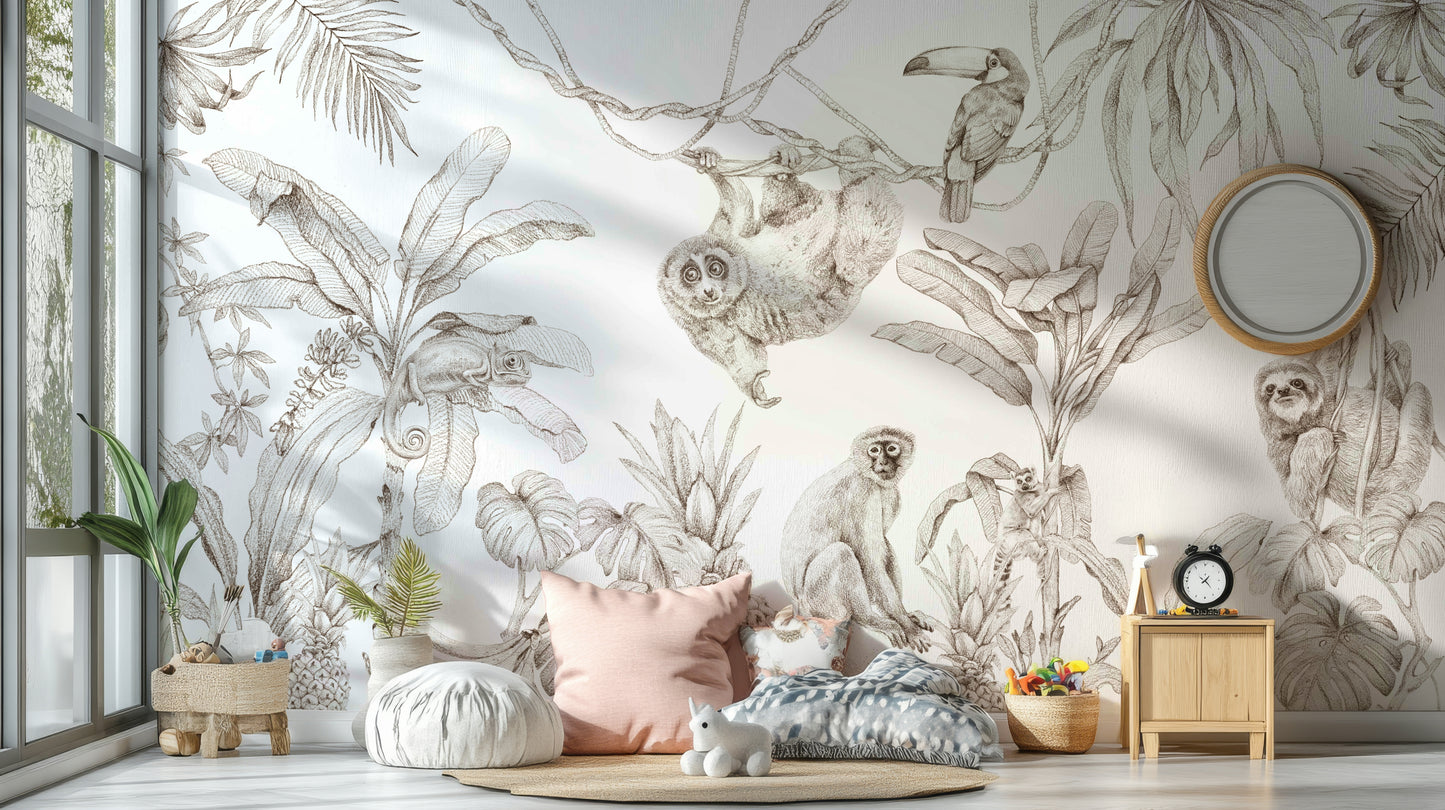 Classic nature-inspired wallpaper


