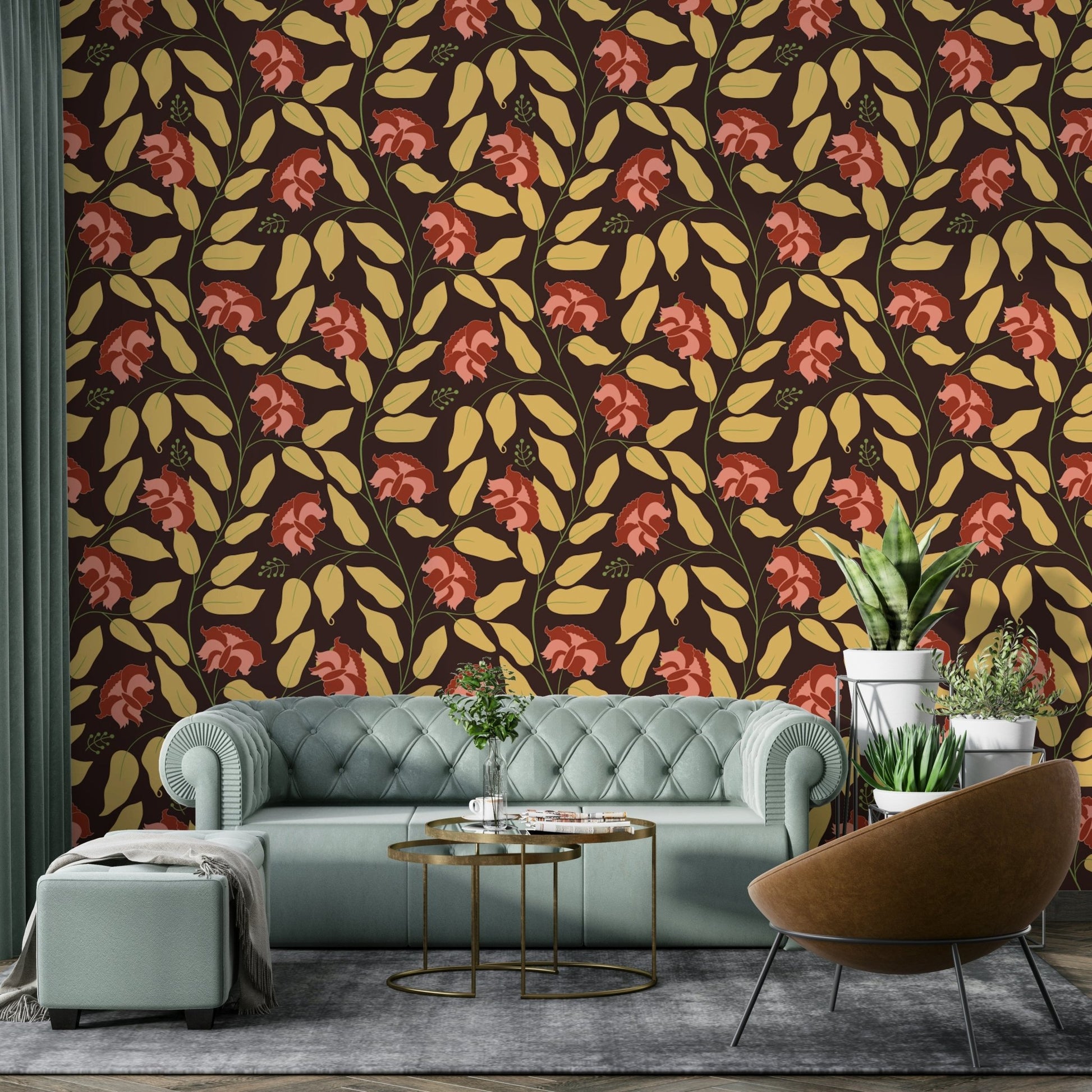 Colors are likely soft, muted, and earthy, evoking natural pigments.
