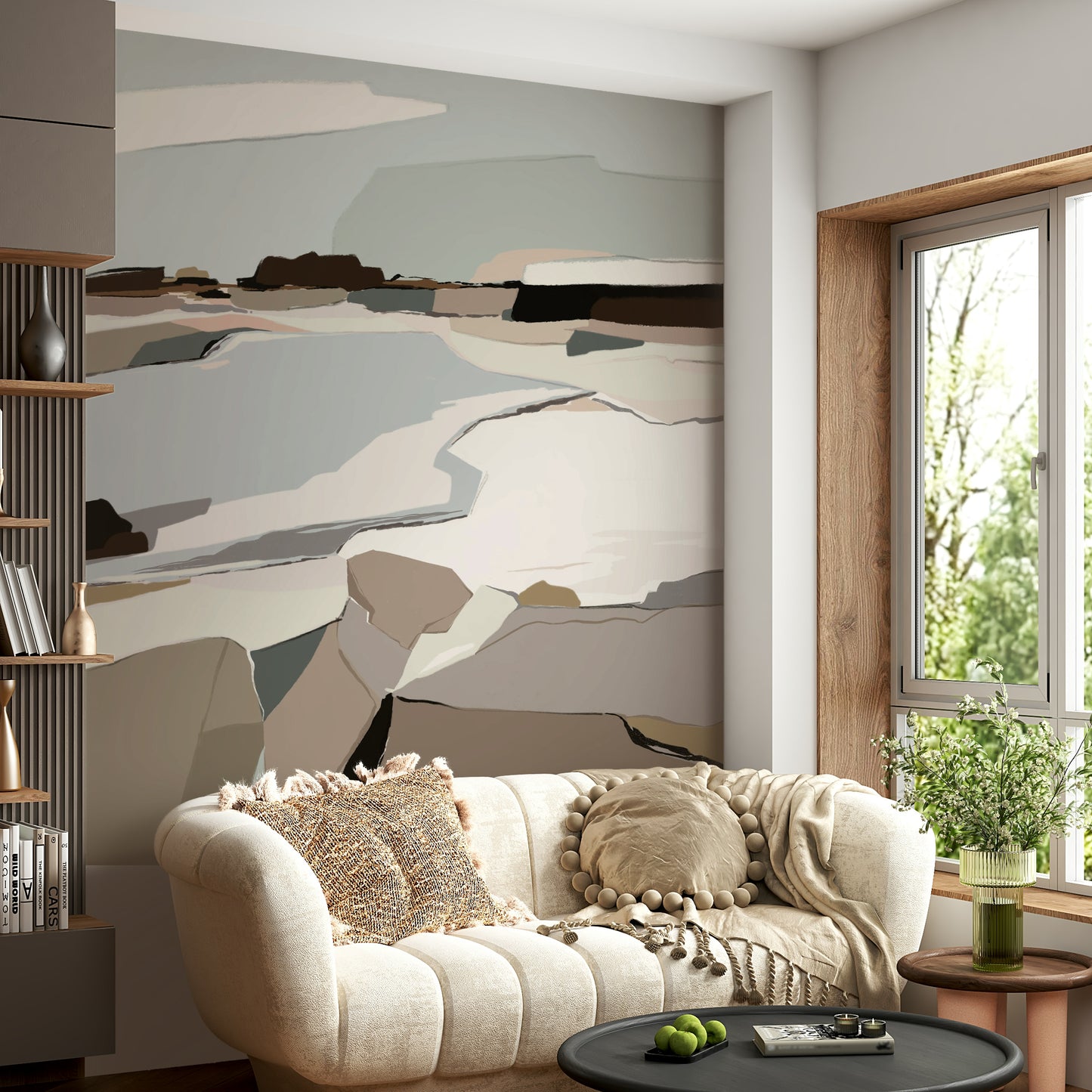 Soft abstract wallpaper for walls

