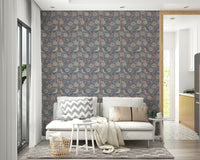 An artistic nature bird mural for home decor.

