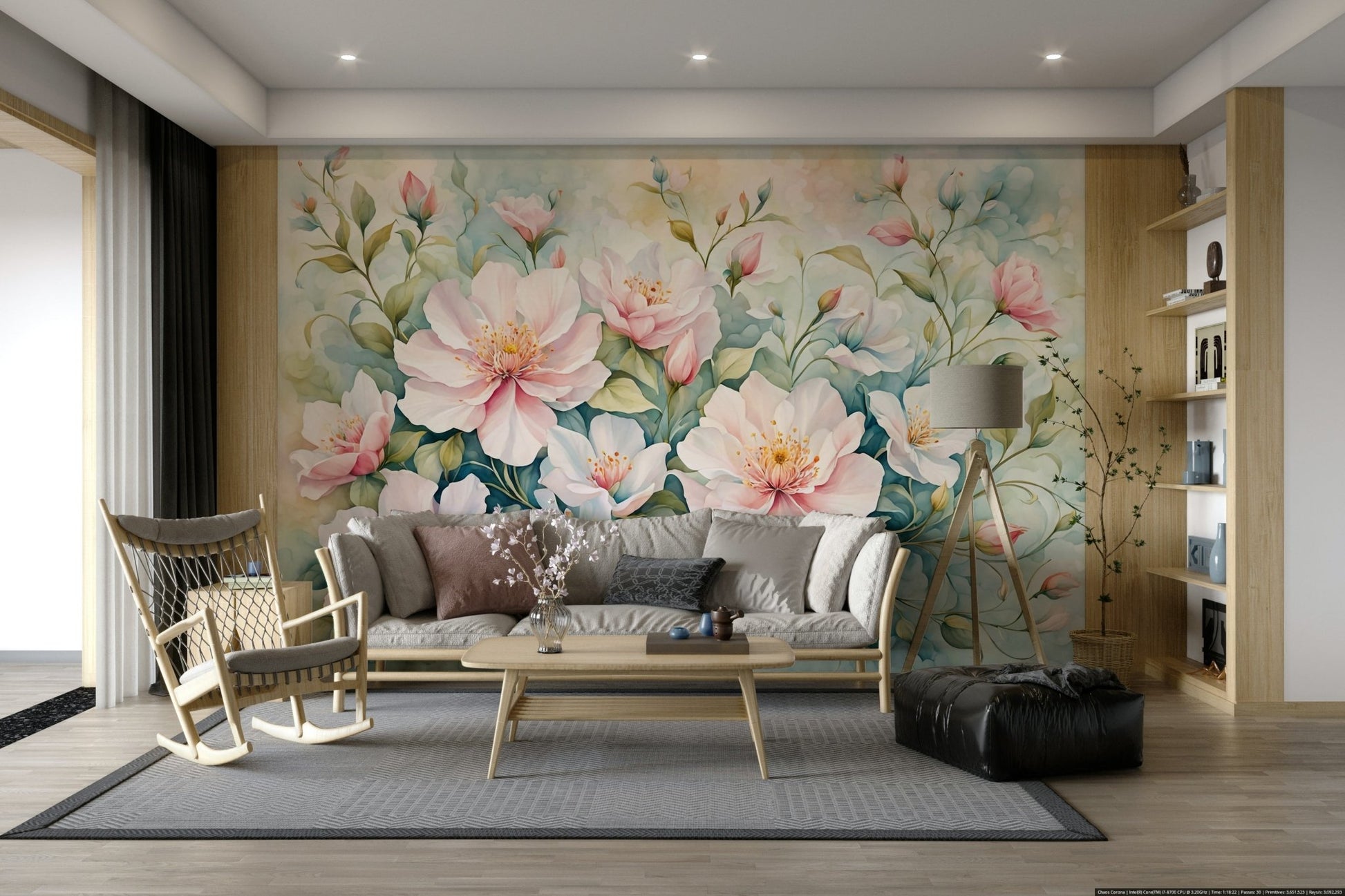 The feeling is one of fresh elegance.

