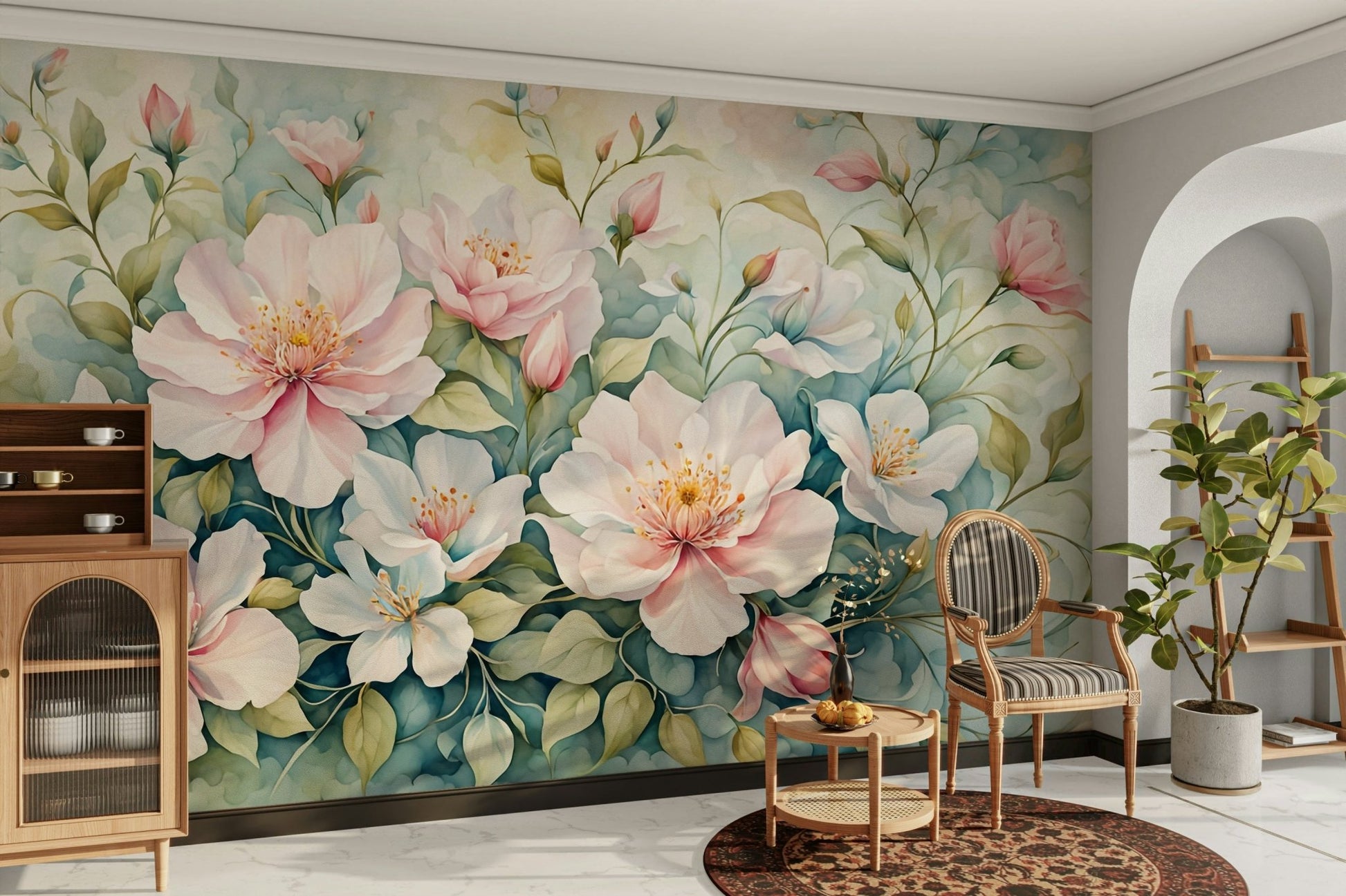 The design gives a feeling of quiet, natural beauty.

