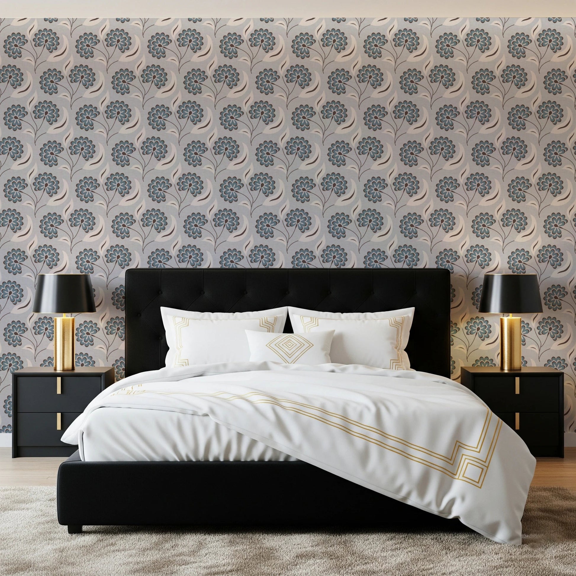 Serene Blooms Wallpaper⁠