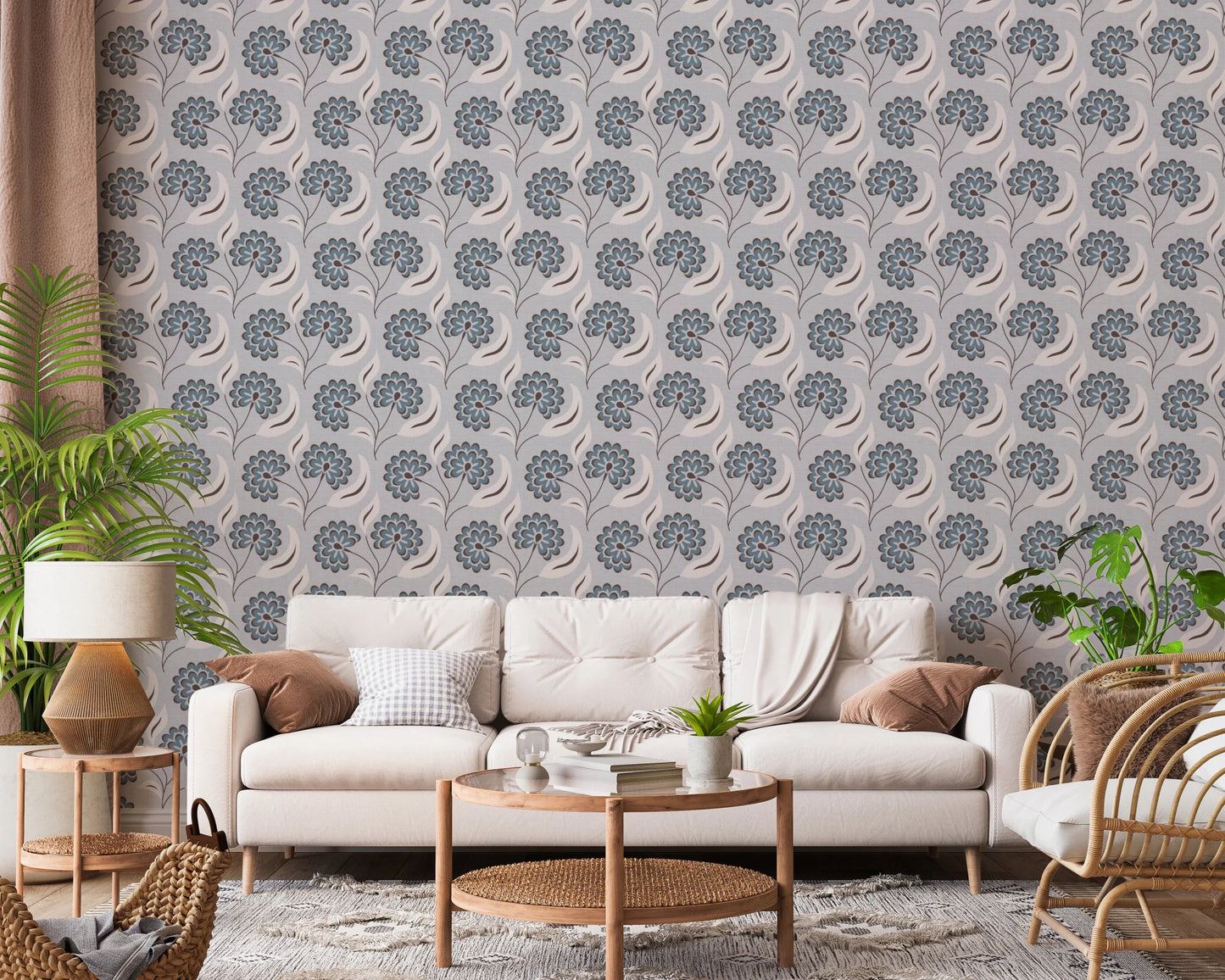 Serene Blooms Wallpaper⁠