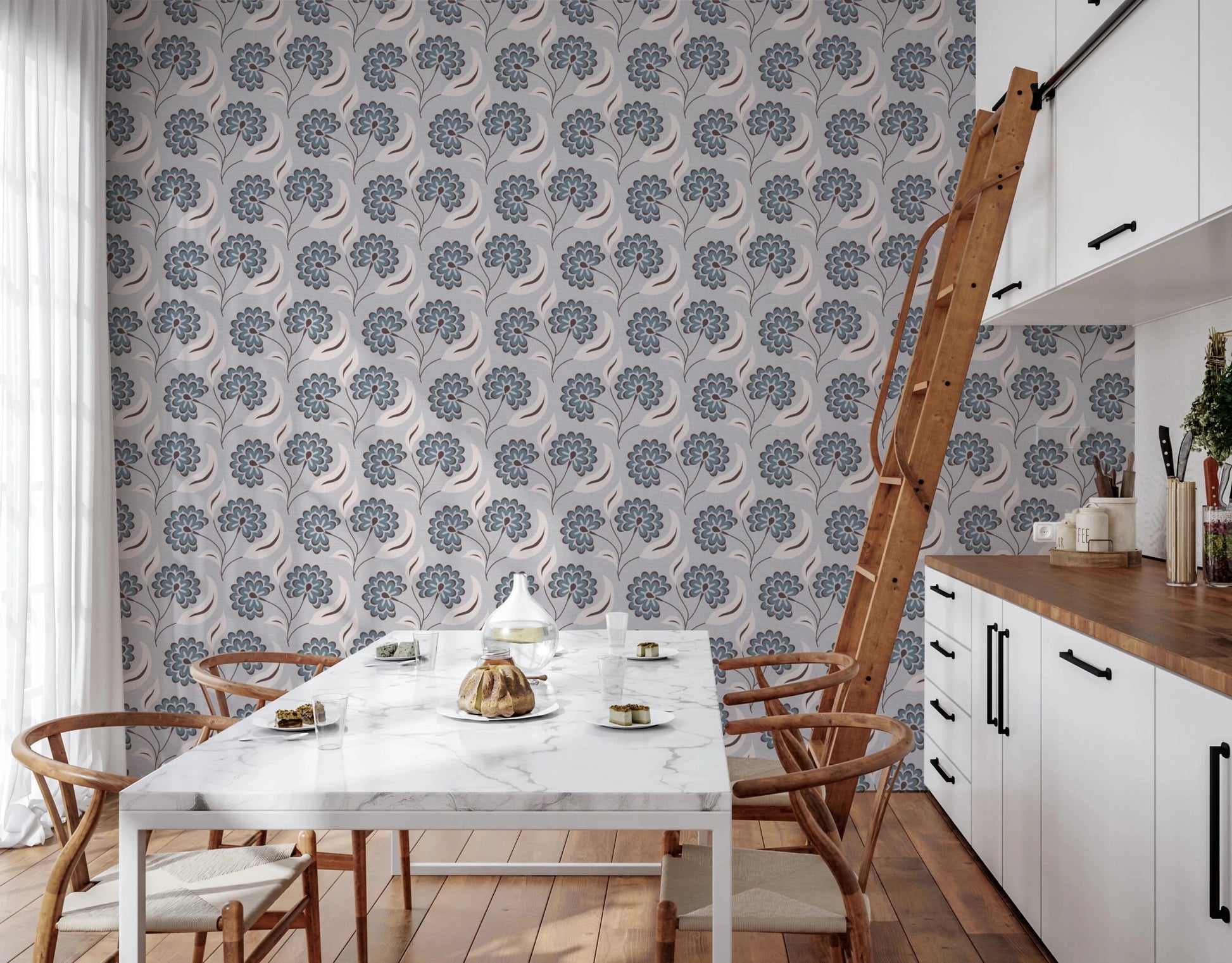 Serene Blooms Wallpaper⁠