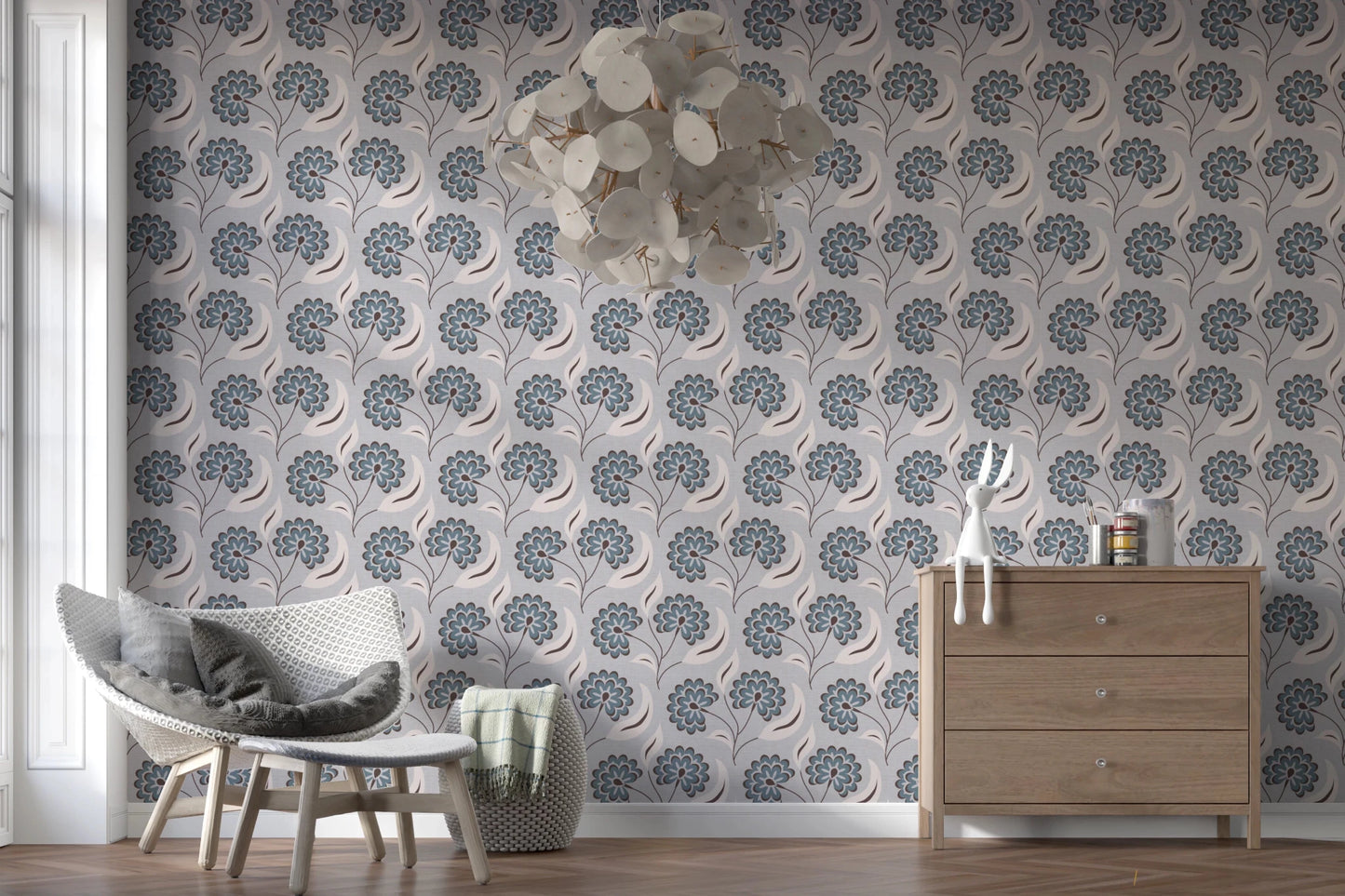 Serene Blooms Wallpaper⁠