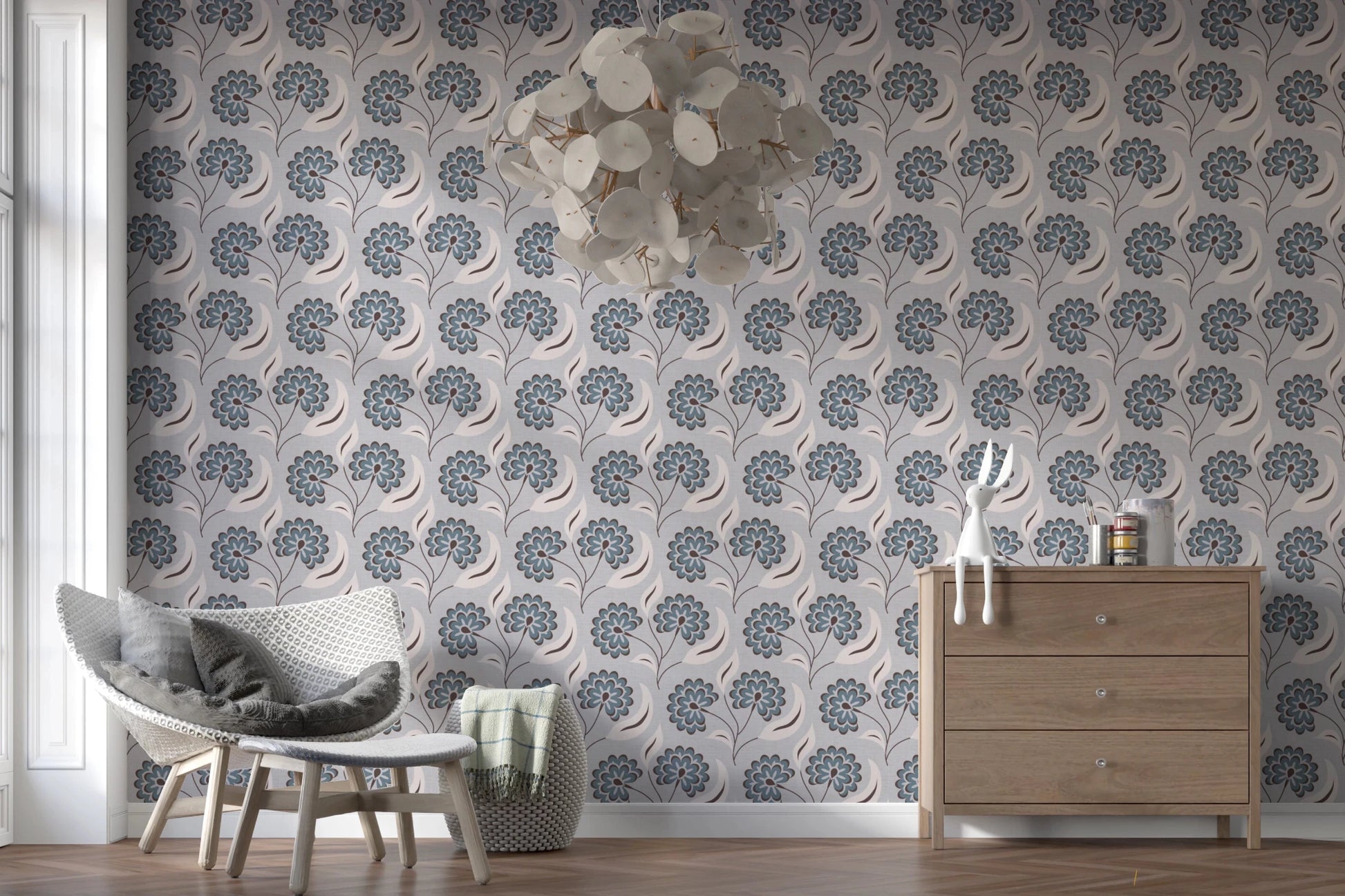 Serene Blooms Wallpaper⁠
