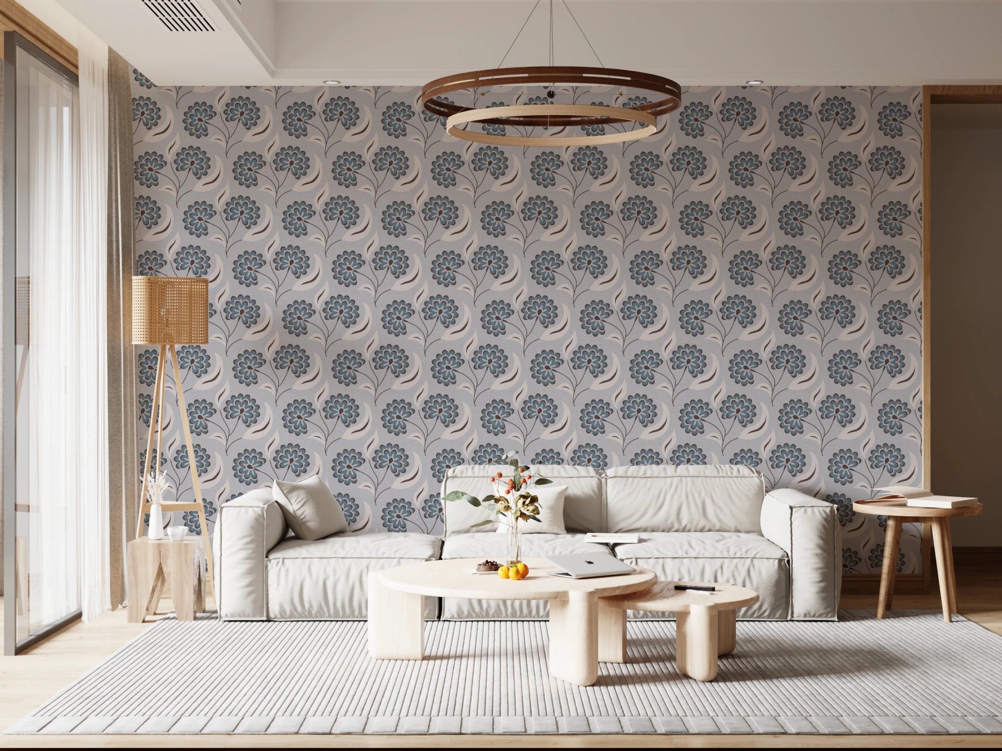 Serene Blooms Wallpaper⁠