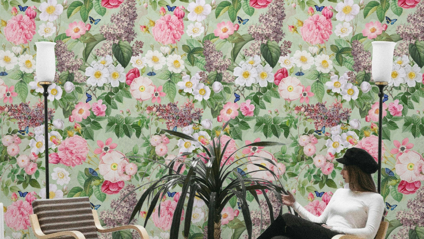 Serene Botanical Garden wallpaper

