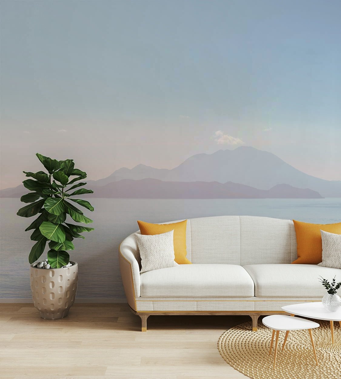 Wallpaper showing a relaxing ocean view.

