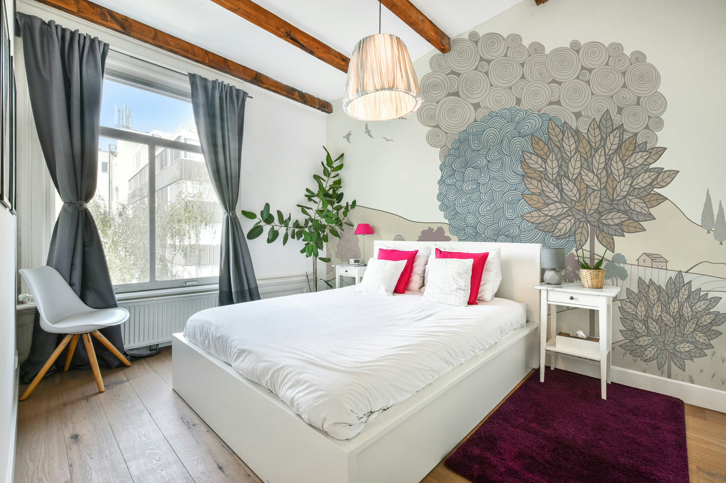 Serene Countryside Dreamscape Wallpaper