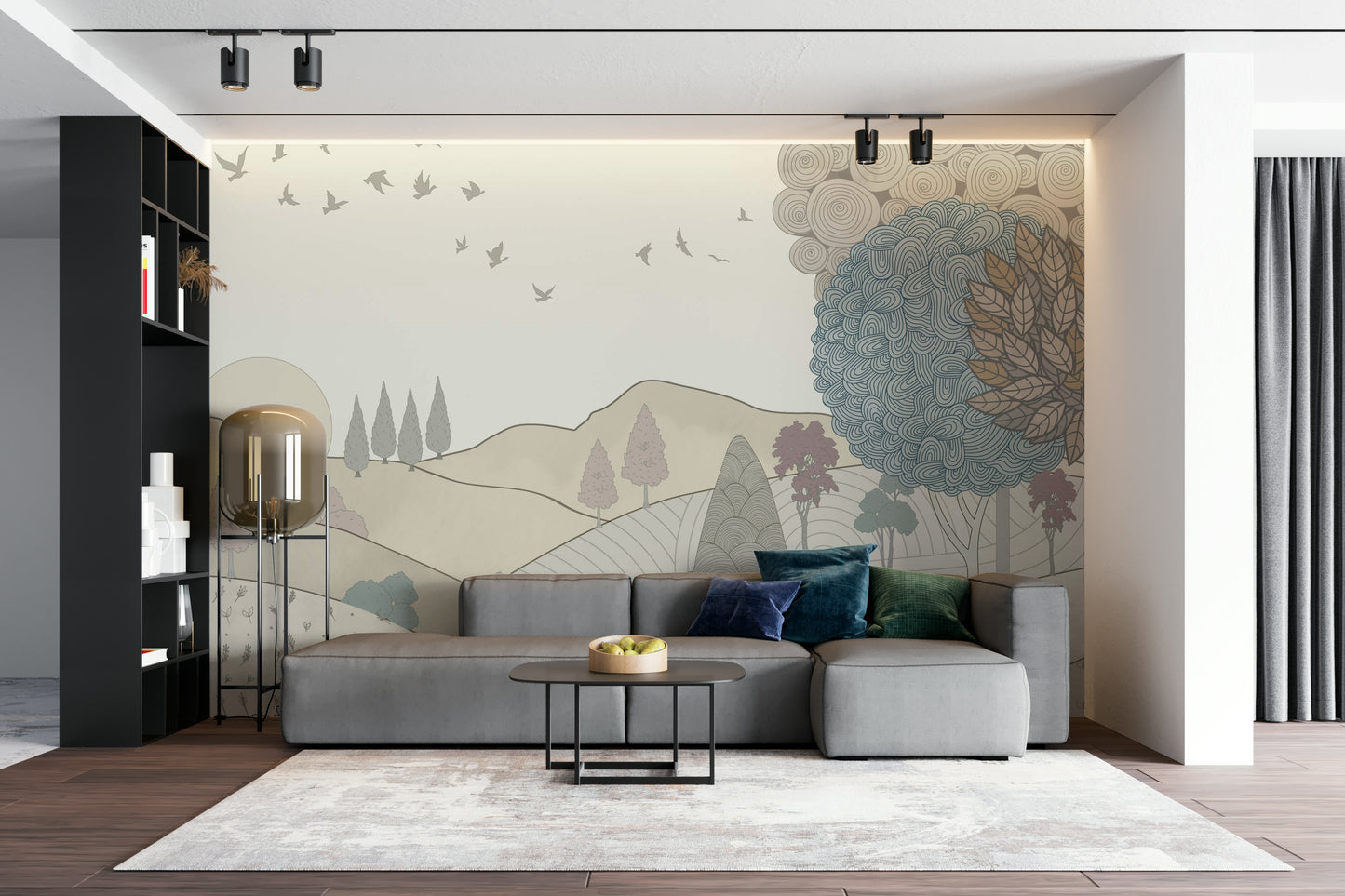 Serene Countryside Dreamscape Wallpaper