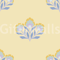 Lovely Serene Flora wallpaper for walls, exquisite bloom illustration.