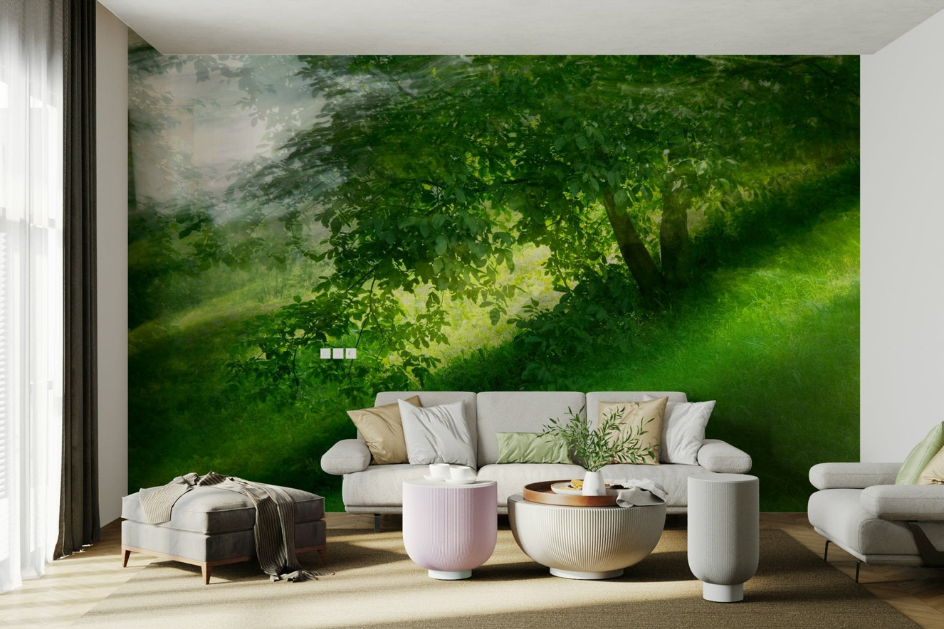 Nature-inspired wall mural design
