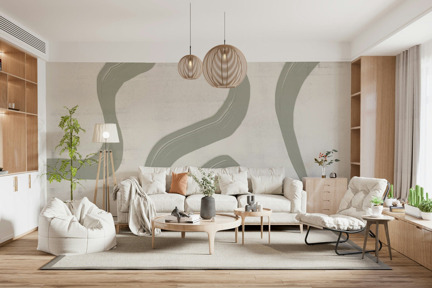 Subtle Stream Wall Mural