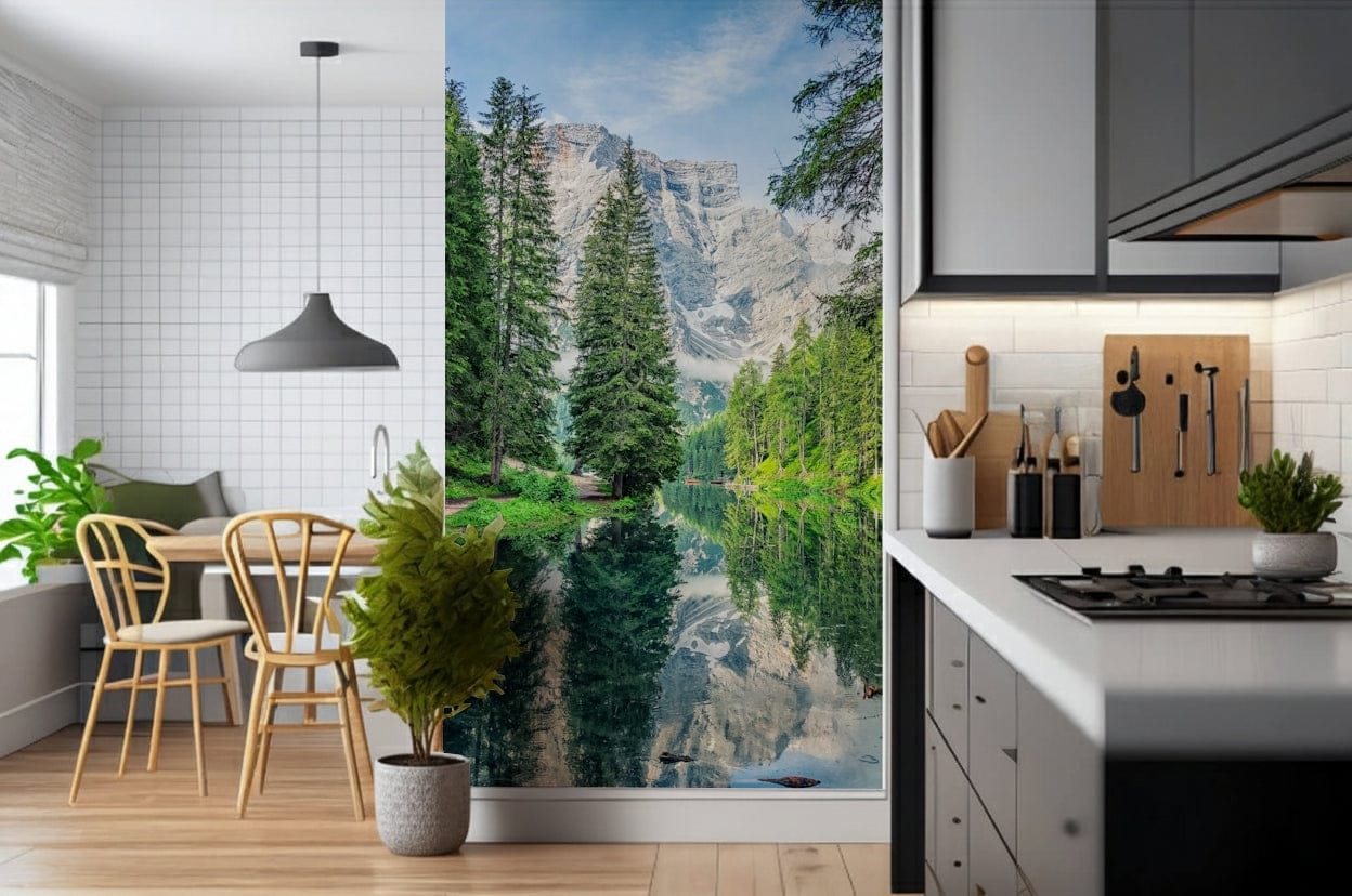 Alpine Lake Reflection wall décor alpine mirror reflection natural beauty.
