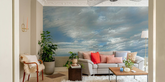Rolling fields mural wallpaper
