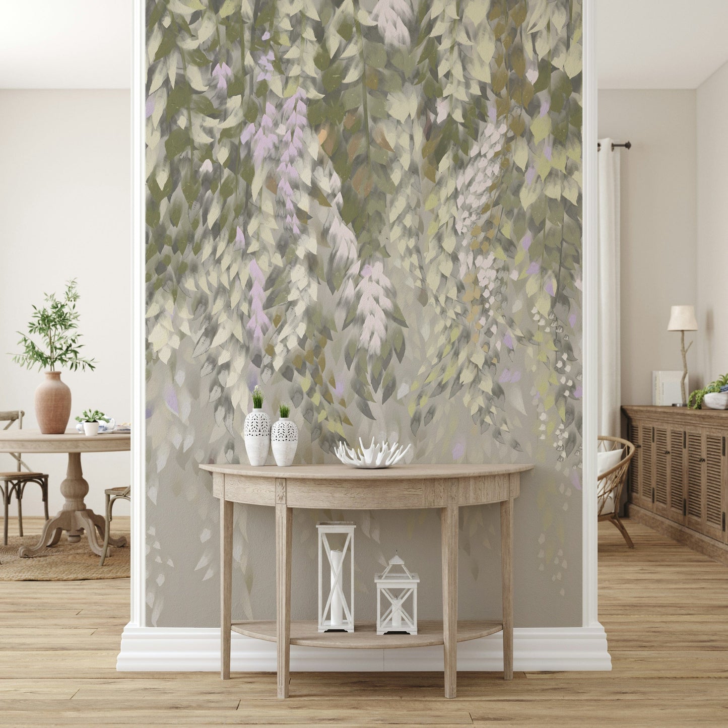 Falling Leaves Serenity Wall Mural