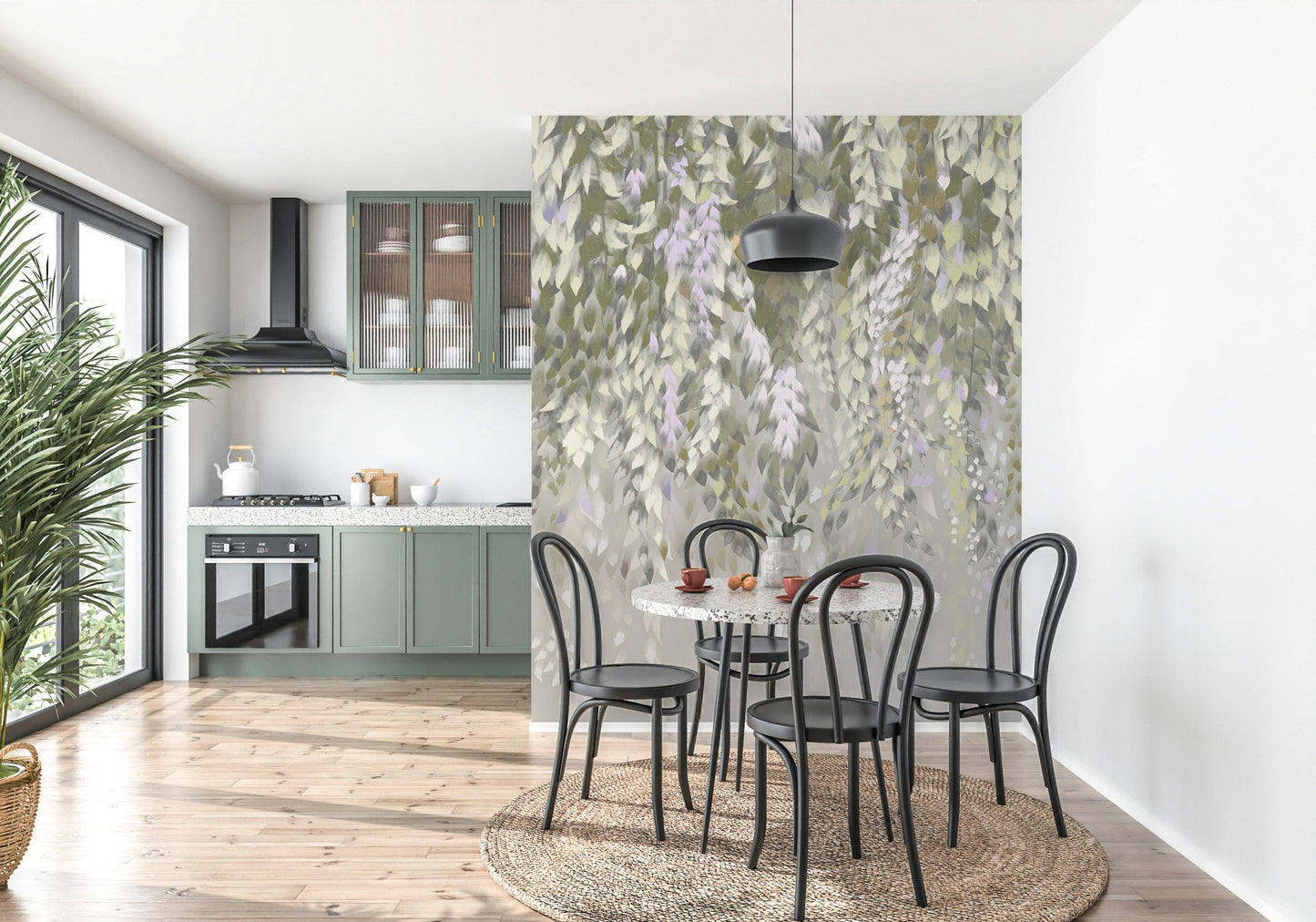 Falling Leaves Serenity Wall Mural