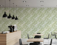 Serene Sage Canopy Leaves Wallpaper⁠