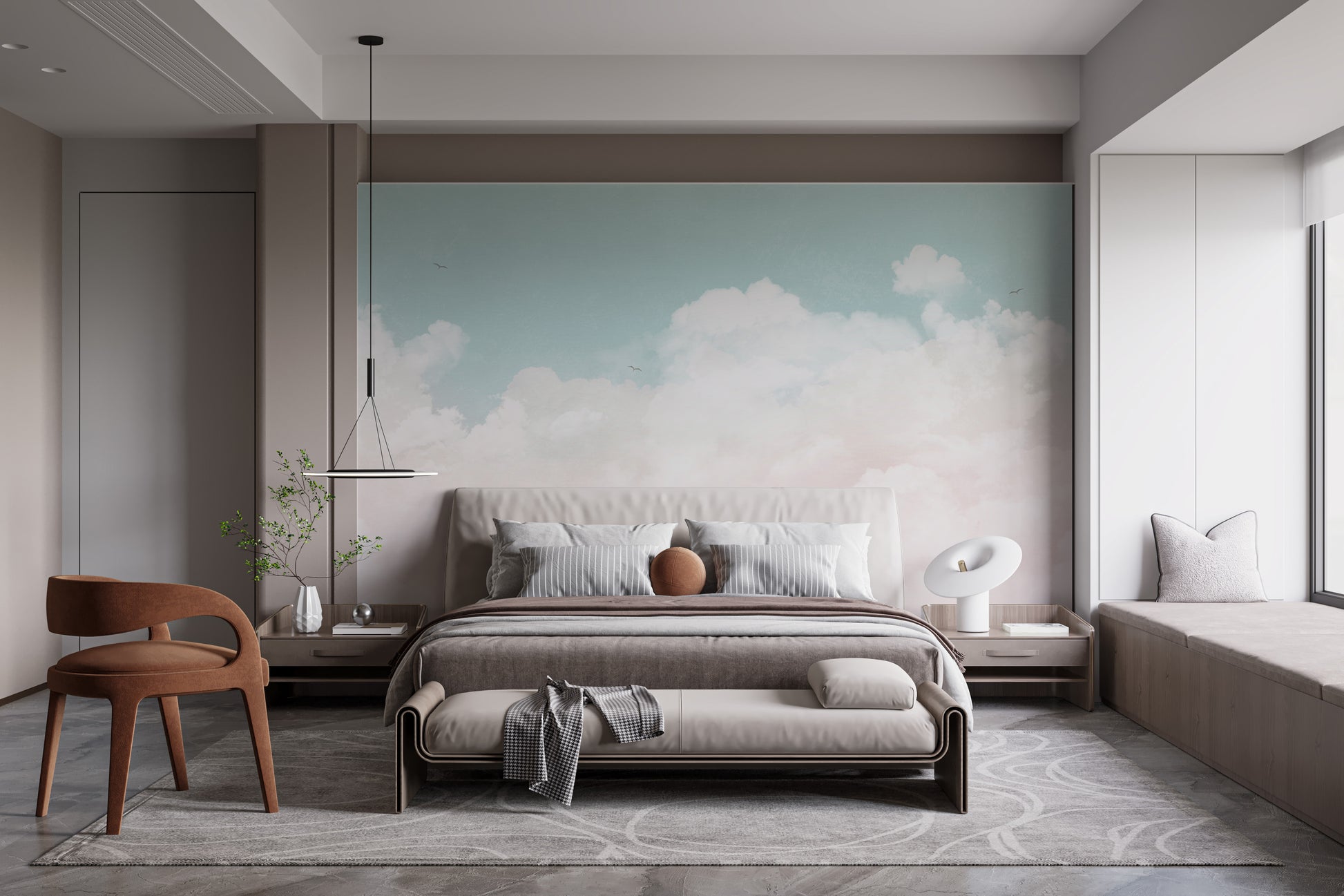 Serene Sky Wall Mural - Giffywalls