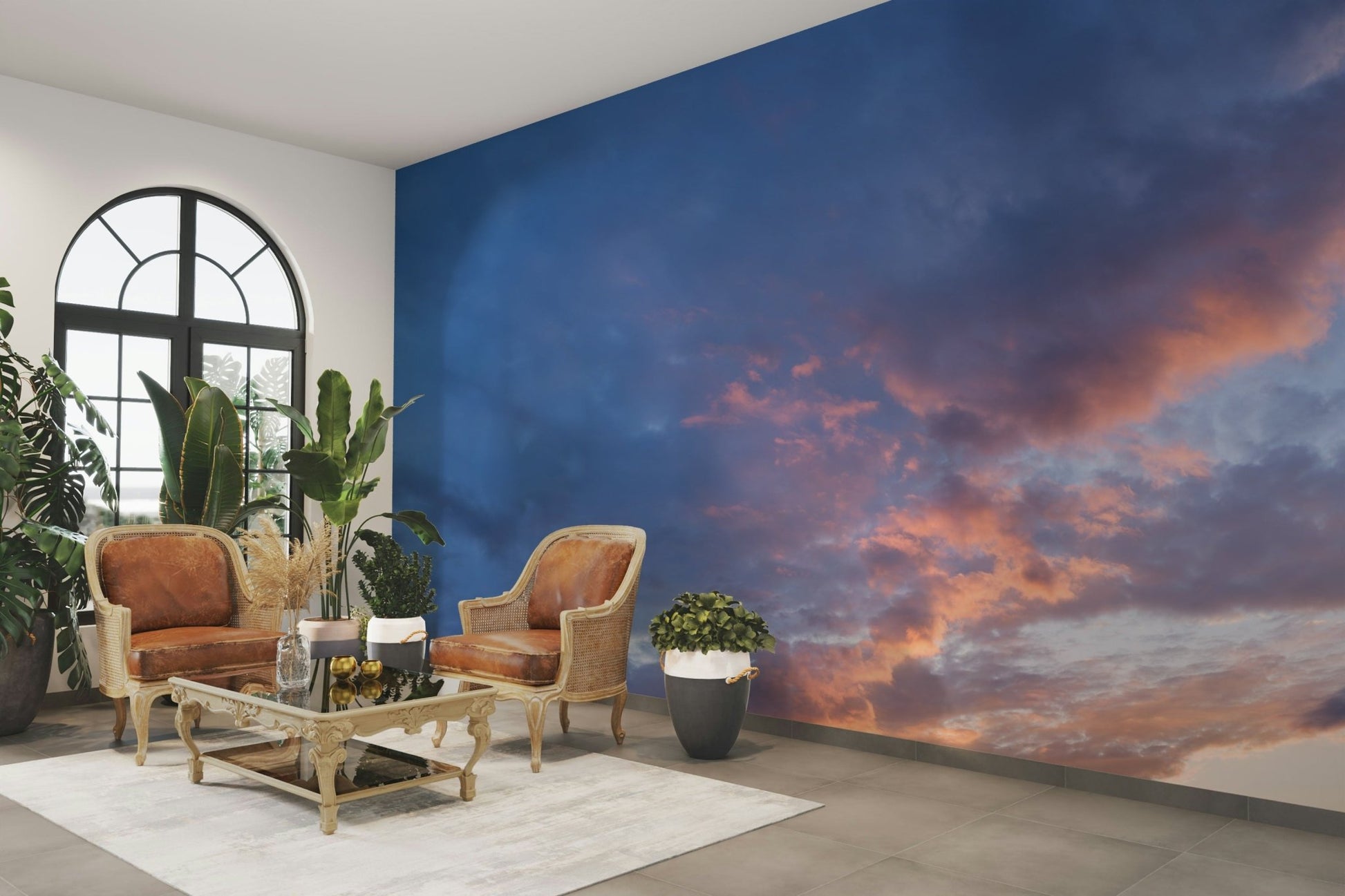 Sunset glow wallpaper for walls

