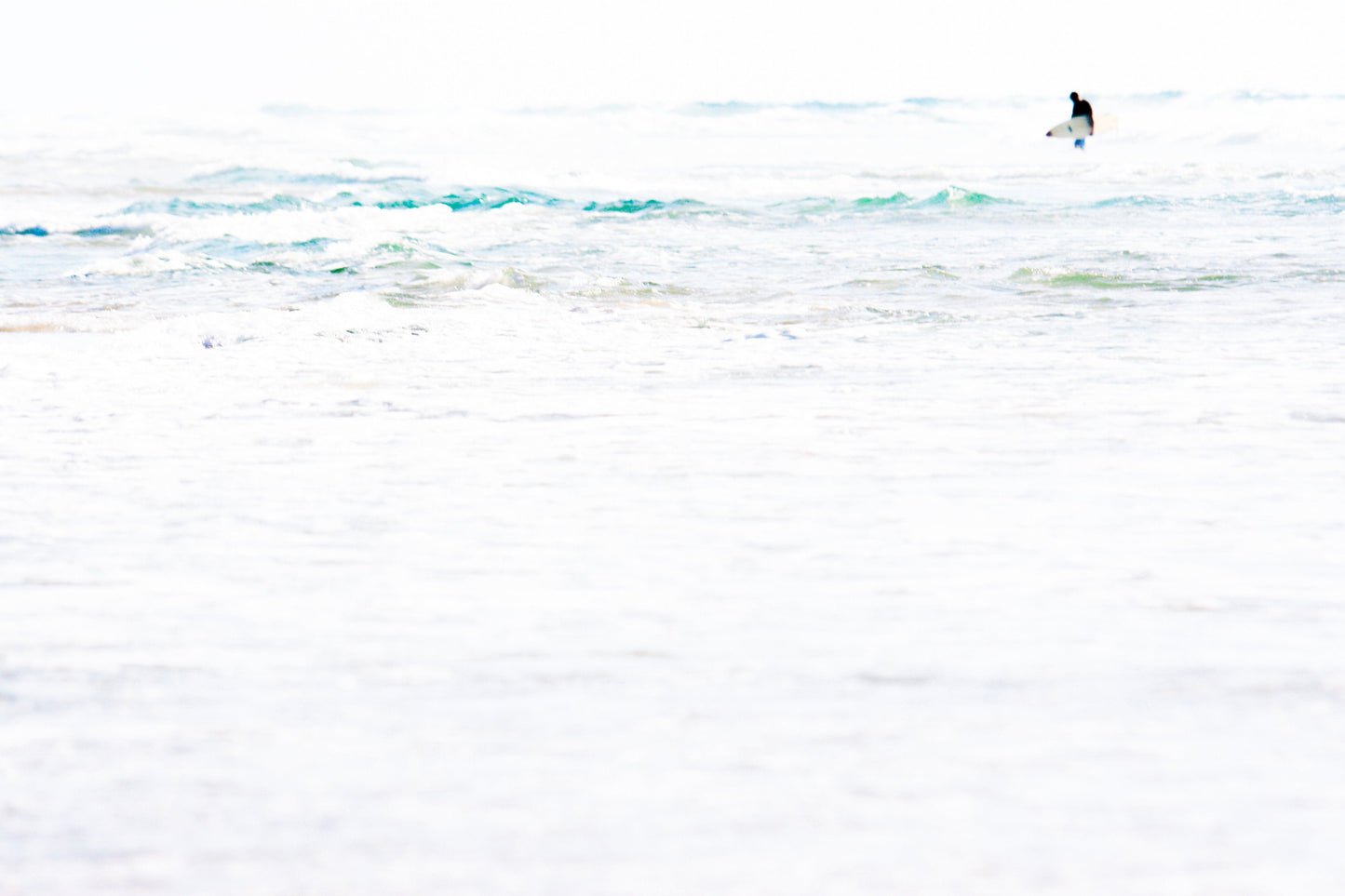 A high-quality serene ocean wall mural for walls.

