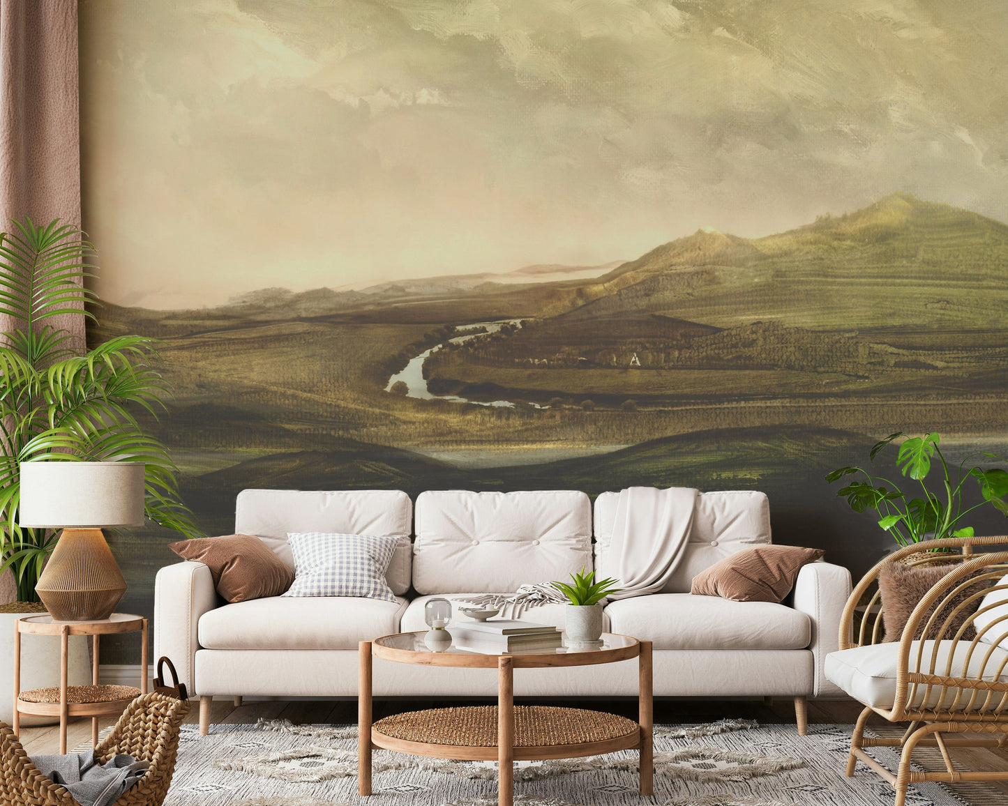Painted Valley Vista Wall Mural -2925053